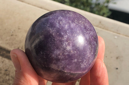 New Stock! Lilac Lepidolite (Mica) Sphere, Lepidolite Sphere