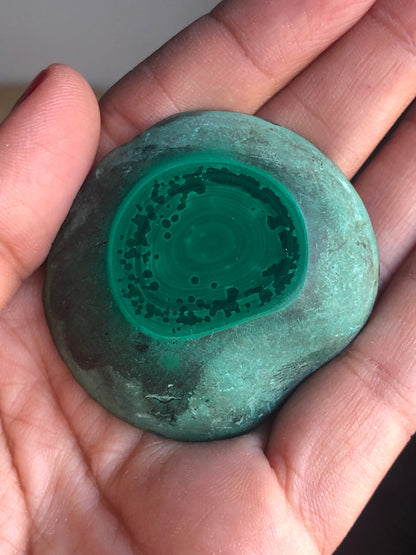 Set of 2! Polished Green Malachite Slabs, % 100 Natural