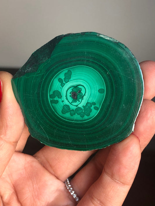 Lovely Color! Polished Malachite Slab, Malachite Eye, % 100 Natural