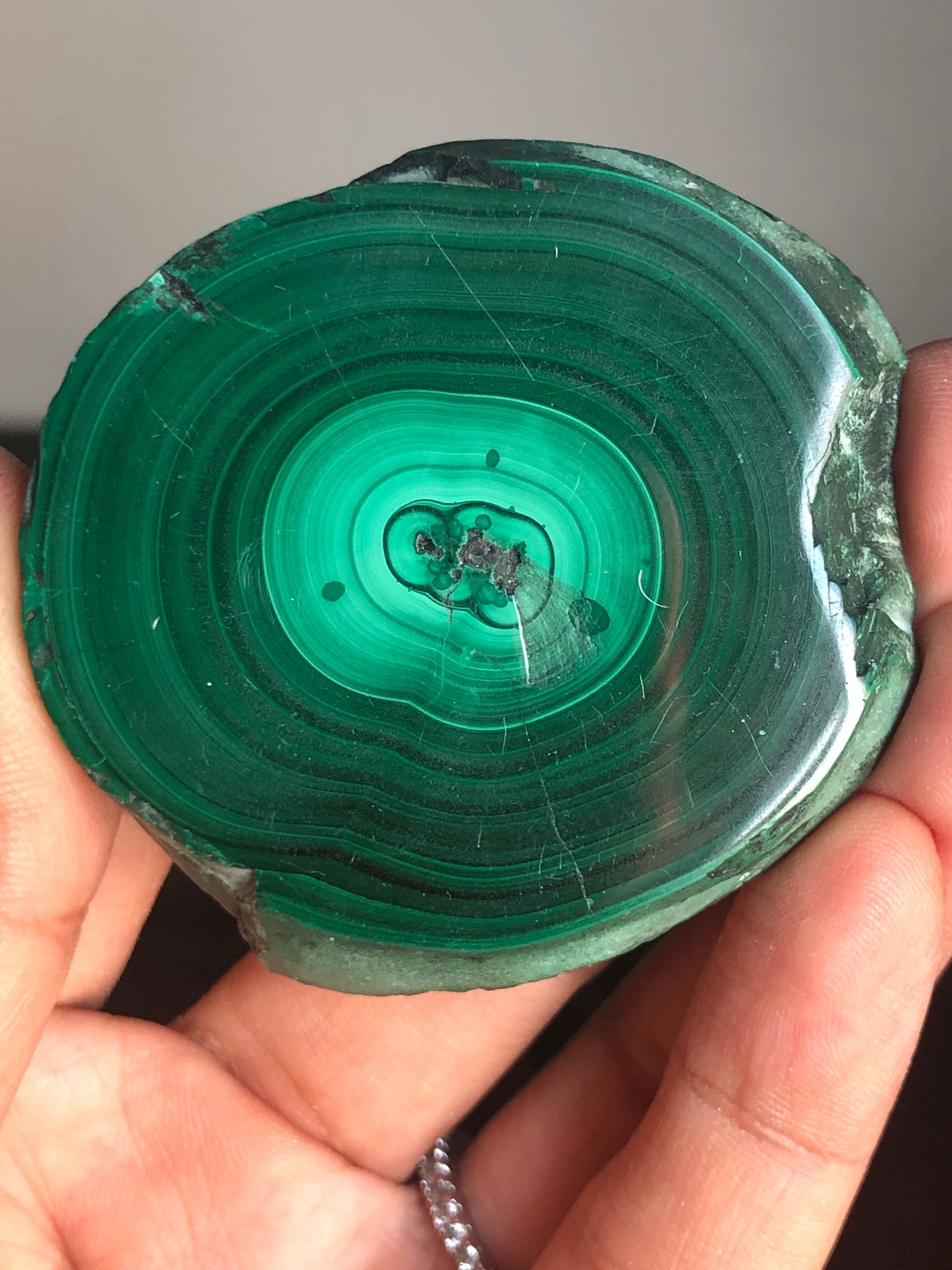 Lovely Color! Polished Malachite Slab, Malachite Eye, % 100 Natural