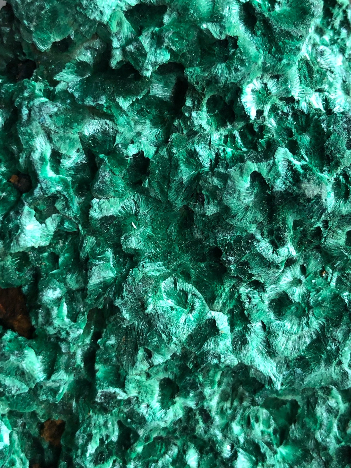 Beautiful Piece! Velvety Green Fibrous Malachite Mineral Specimen, Stone of Transformation