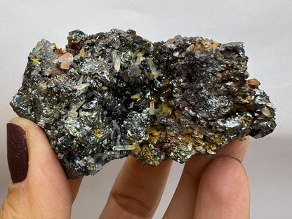 Amazing Colors! Natural Irısdecent Hematite Specimen From Italy