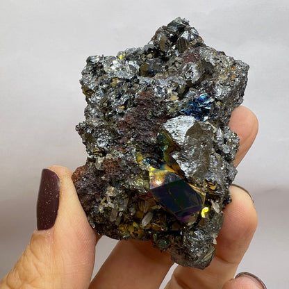 Amazing Colors! Natural Irısdecent Hematite Specimen From Italy