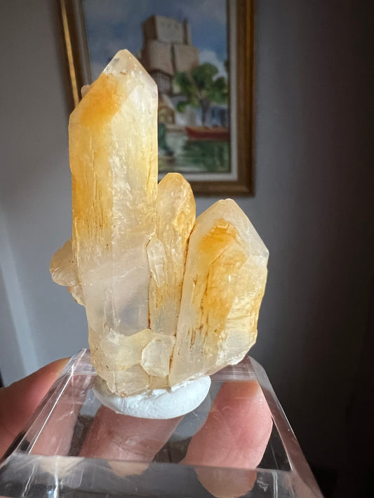 New Stock!Mango Quartz with Halloysite Crystal,Mango Quartz,Quartz in Halloysite, Corona Quartz Crystal