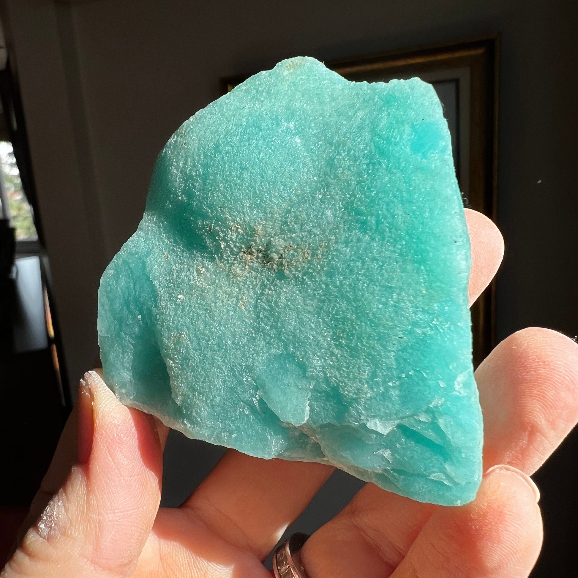 Blue Aragonite Cluster Mineral Specimen