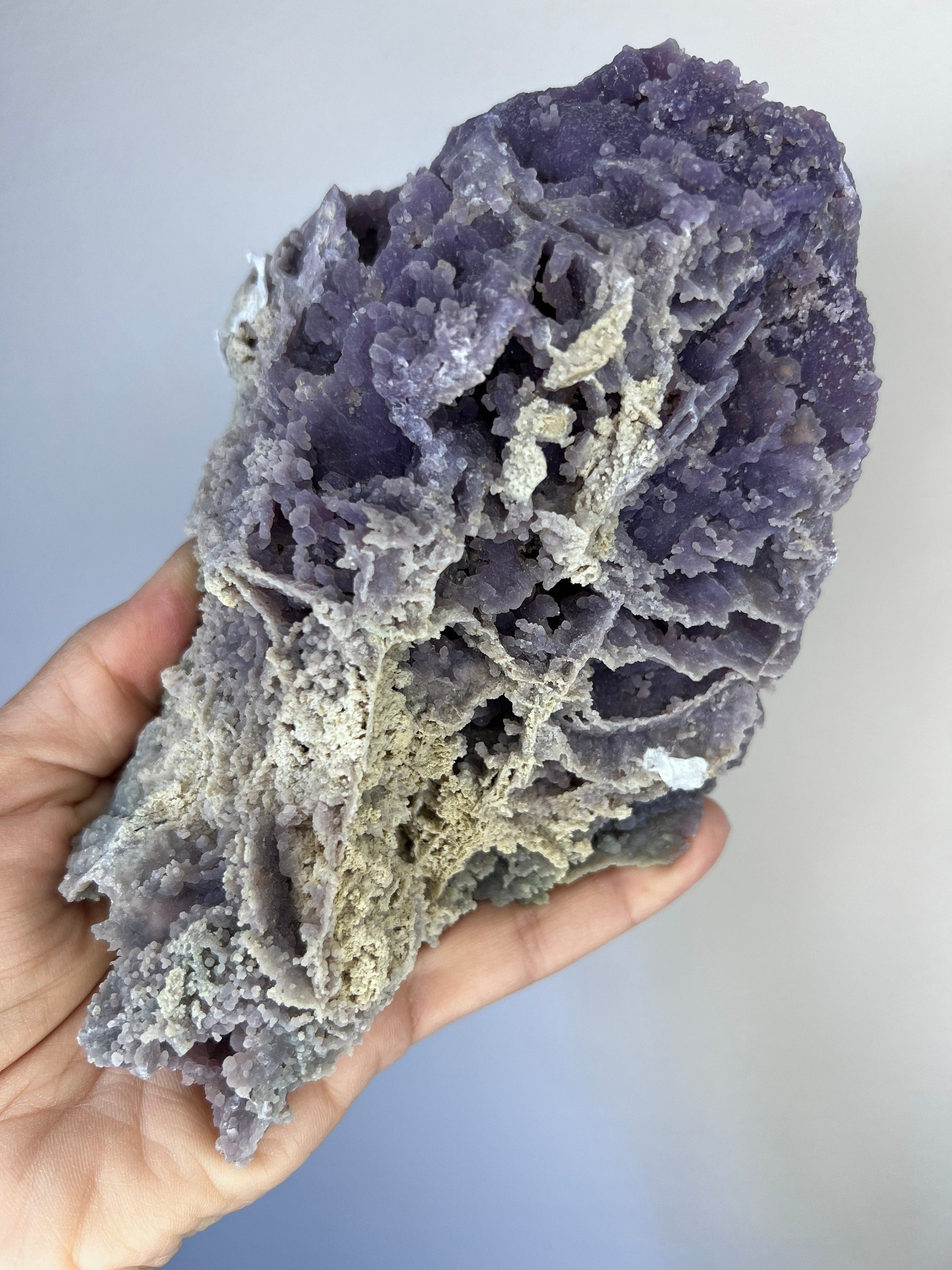 Incredible Piece!Big Size High Grade Purple Grape Agate Specimen