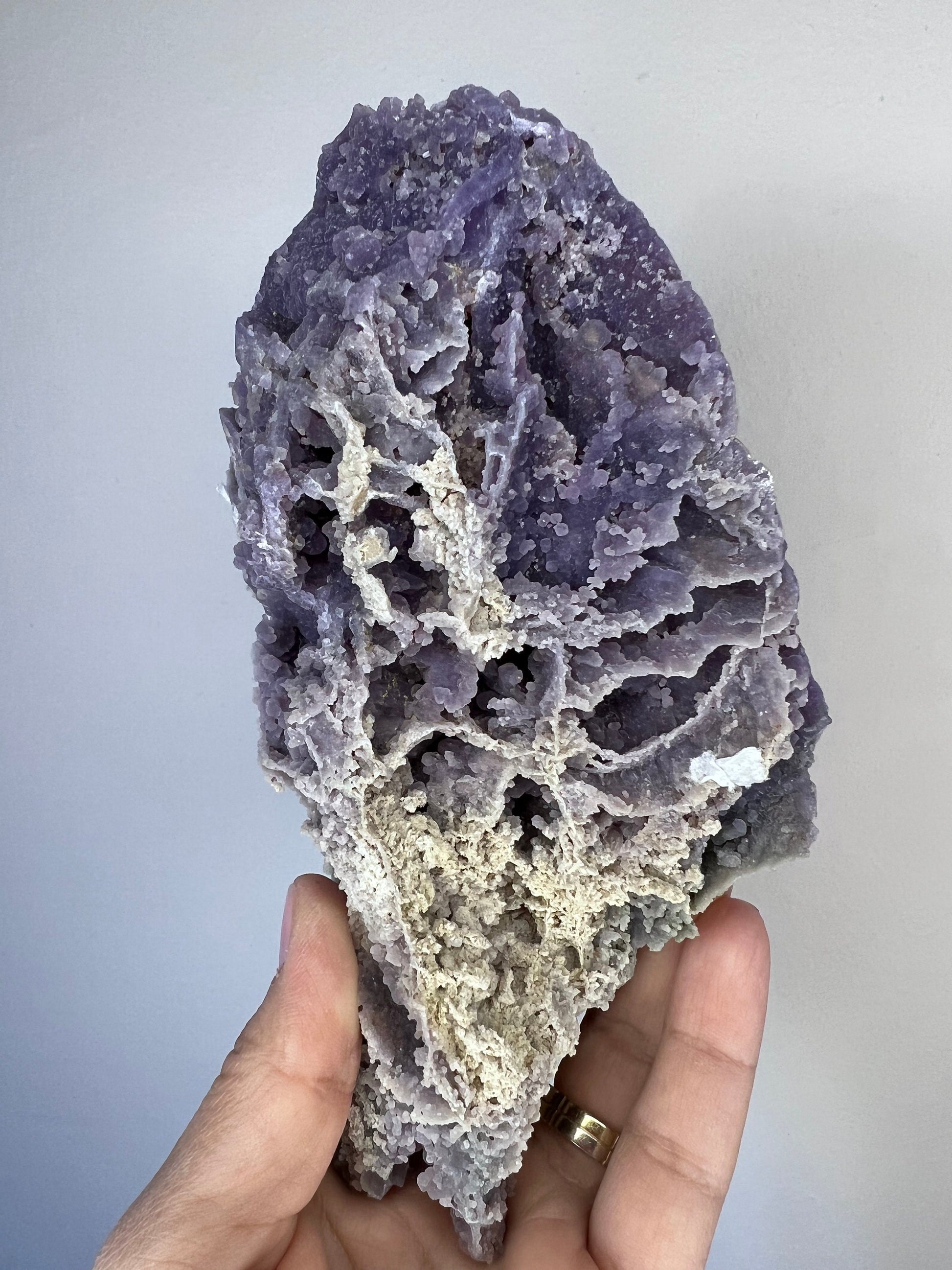 Incredible Piece!Big Size High Grade Purple Grape Agate Specimen