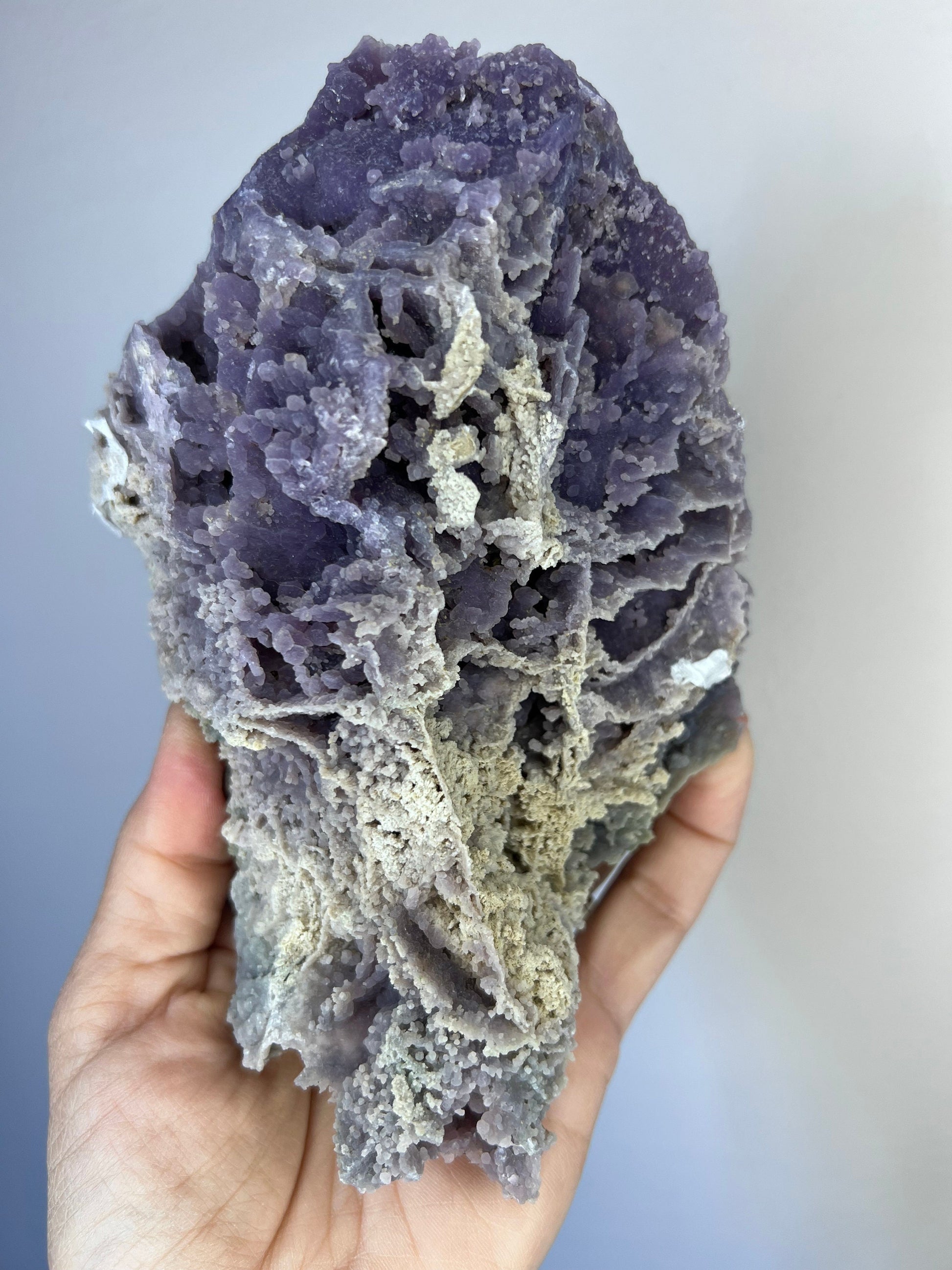 Incredible Piece!Big Size High Grade Purple Grape Agate Specimen