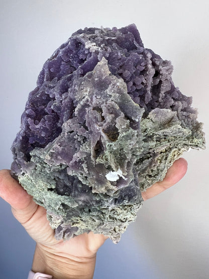 Incredible Piece!Big Size High Grade Purple Grape Agate Specimen