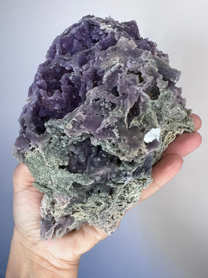 Incredible Piece!Big Size High Grade Purple Grape Agate Specimen