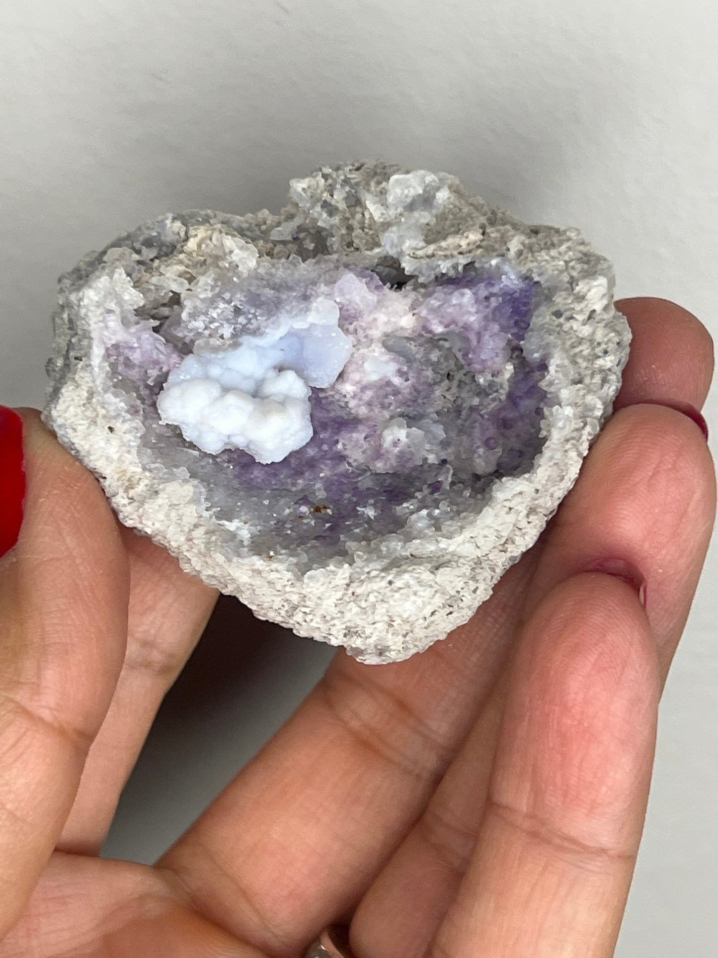 Rare! New Find!Spirit Flower Geode including Chalcedony, Quartz and Fluorite