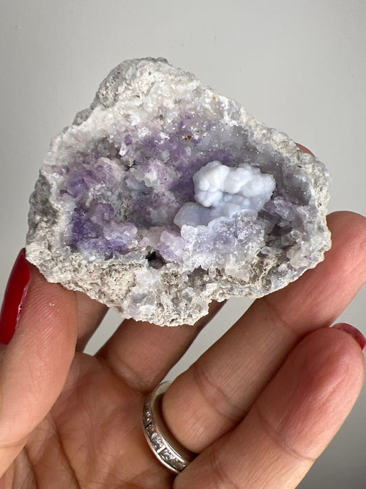 Rare! New Find!Spirit Flower Geode including Chalcedony, Quartz and Fluorite