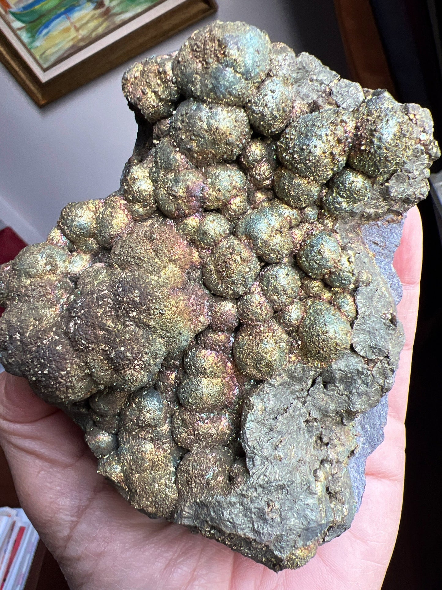 Iridescent Chalcopyrite Specimen, Rainbow Chalcopyrite Crystal