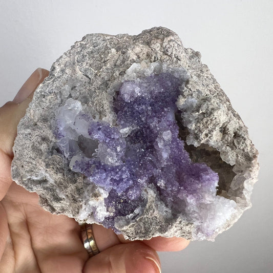 Rare! New Find!Spirit Flower Geode including Chalcedony, Quartz and Fluorite