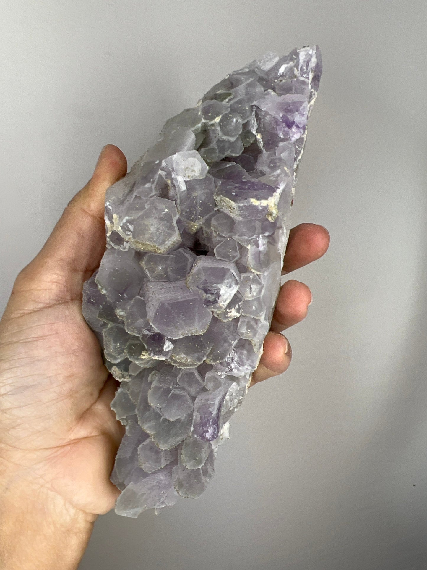 Fantastic Piece!Icy Phantom Amethyst with Green Chlorite Quartz with Golden Galena