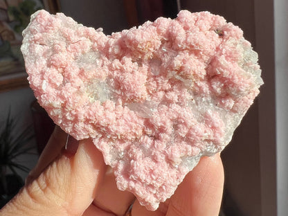 Old Stock! Pink Rhodochrosite with Quartz Mineral Specimen