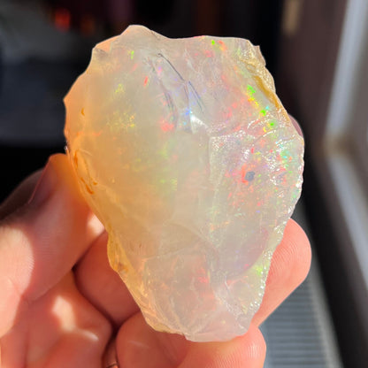 Amazing Rainbow Colors in Ethiopian Opal Rough, Natural Opal Rough