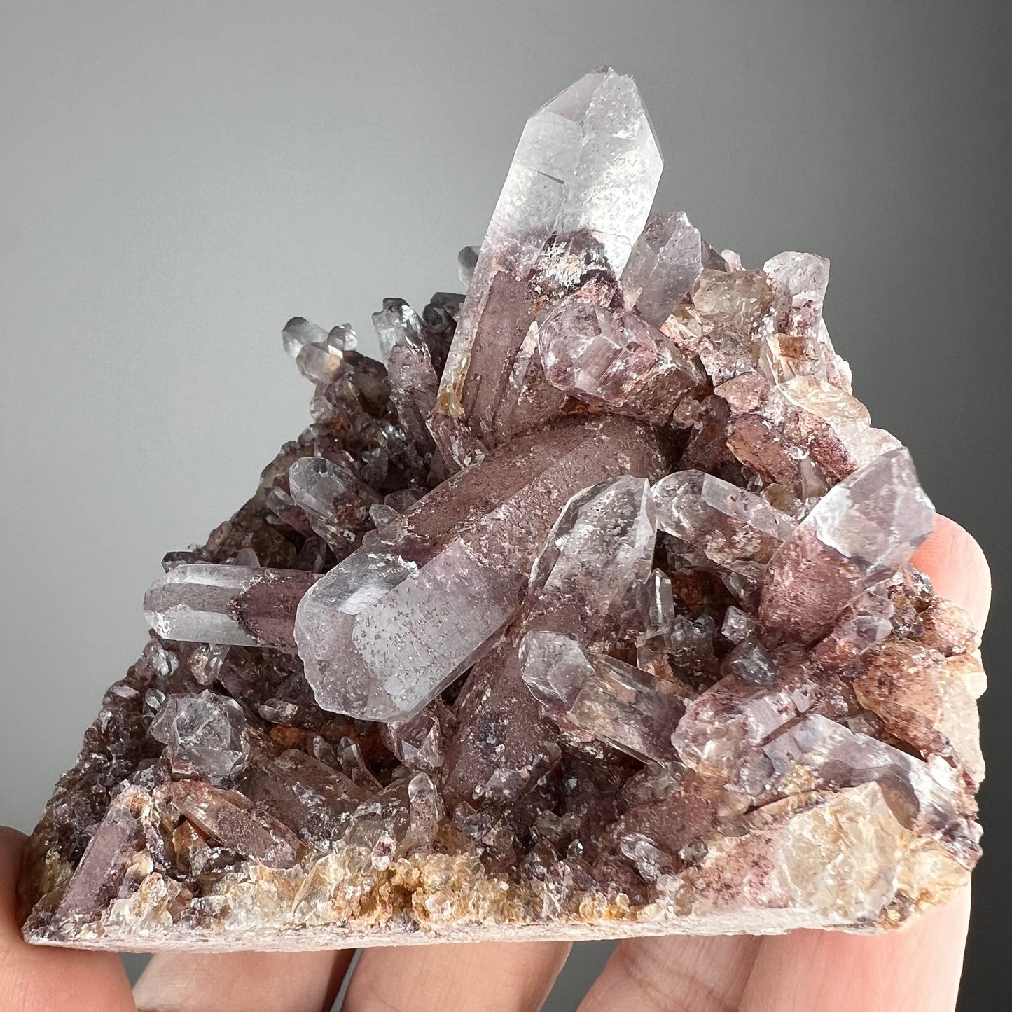 New Arrival!Sunset Phantom Quartz Cluster