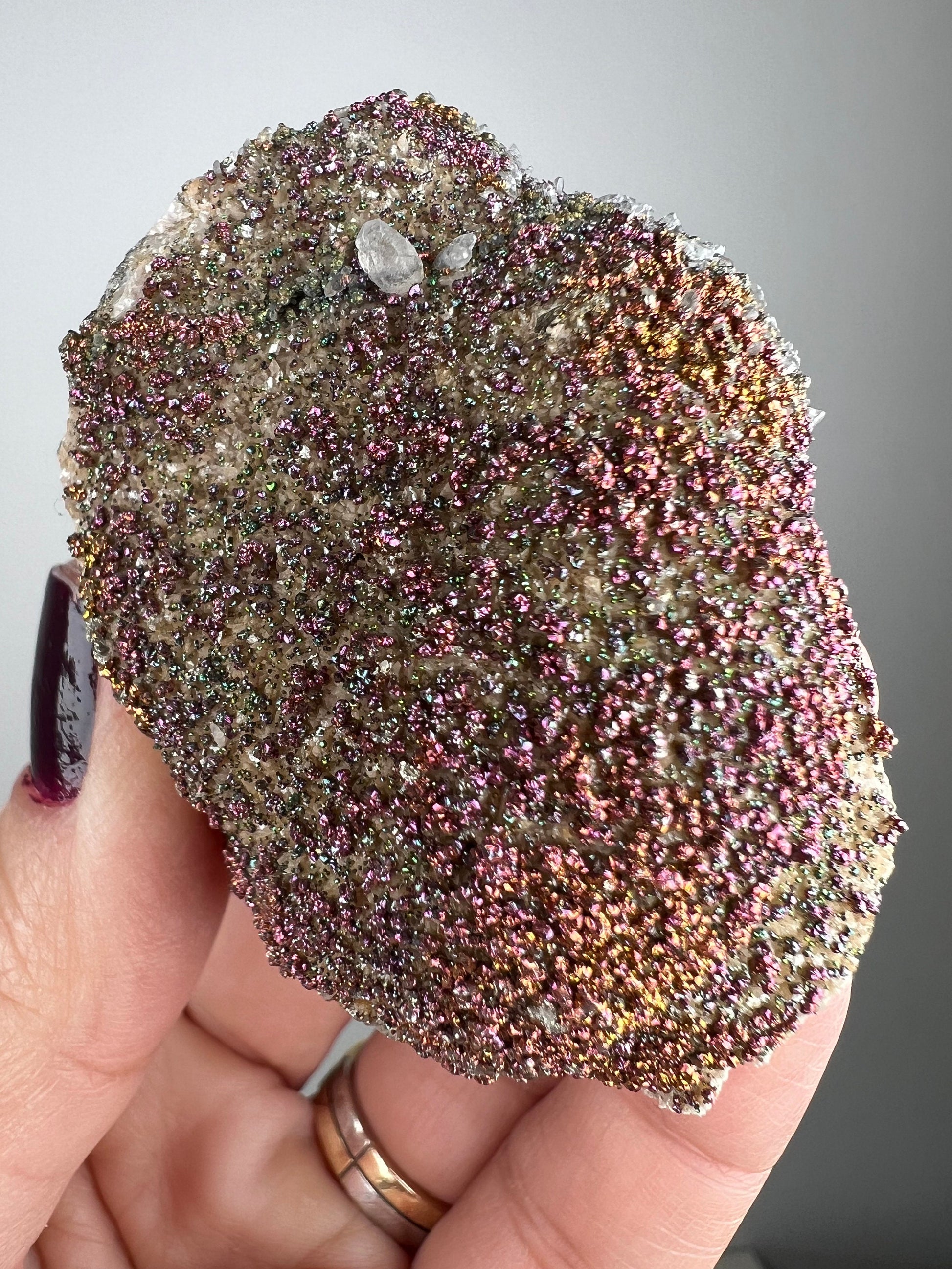 Rainbow Crystals! Chalcopyrite Mineral Specimen from Kosovo