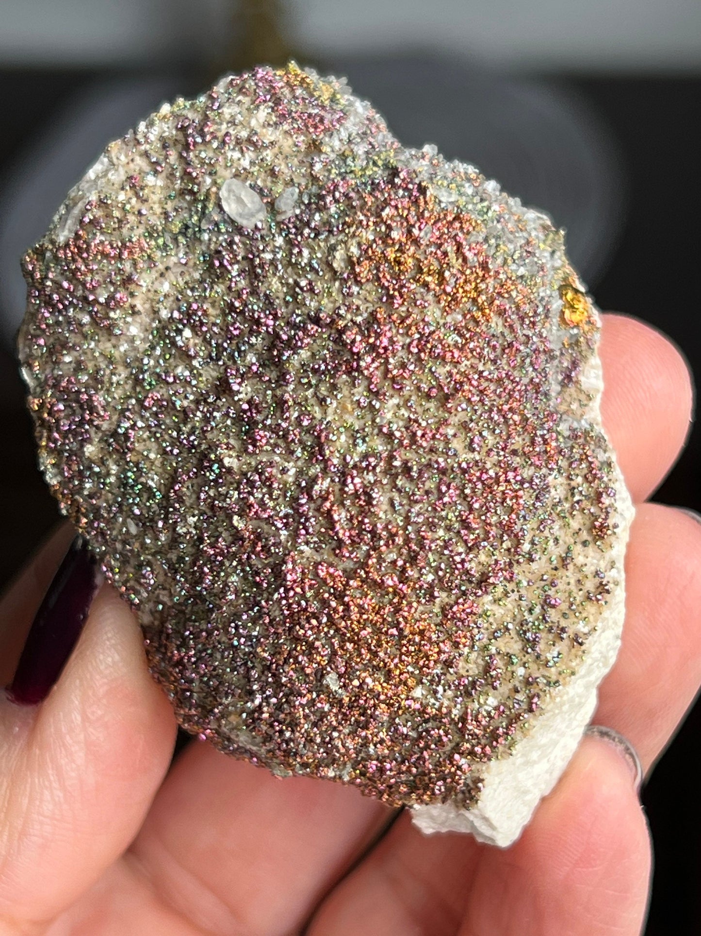 Rainbow Crystals! Chalcopyrite Mineral Specimen from Kosovo