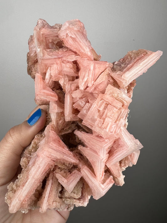 Sweety Color! Pink Halite Mineral Specimen, Pink Halite Crystal