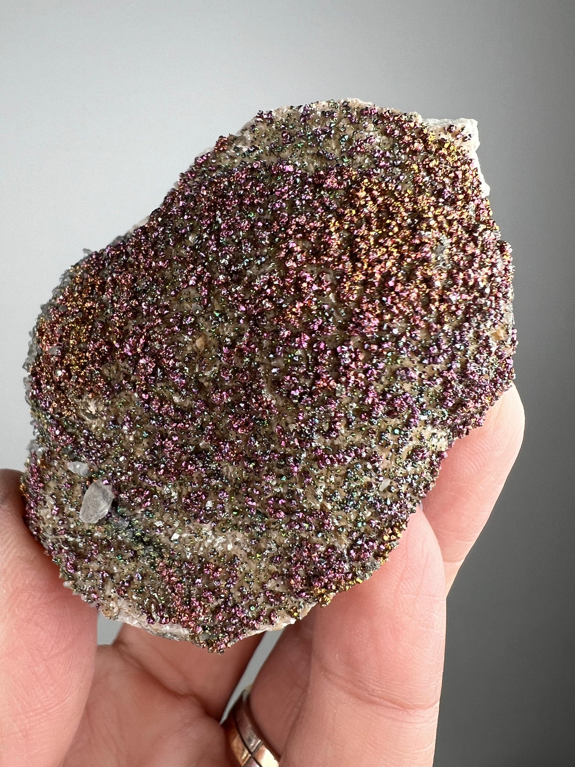 Rainbow Crystals! Chalcopyrite Mineral Specimen from Kosovo