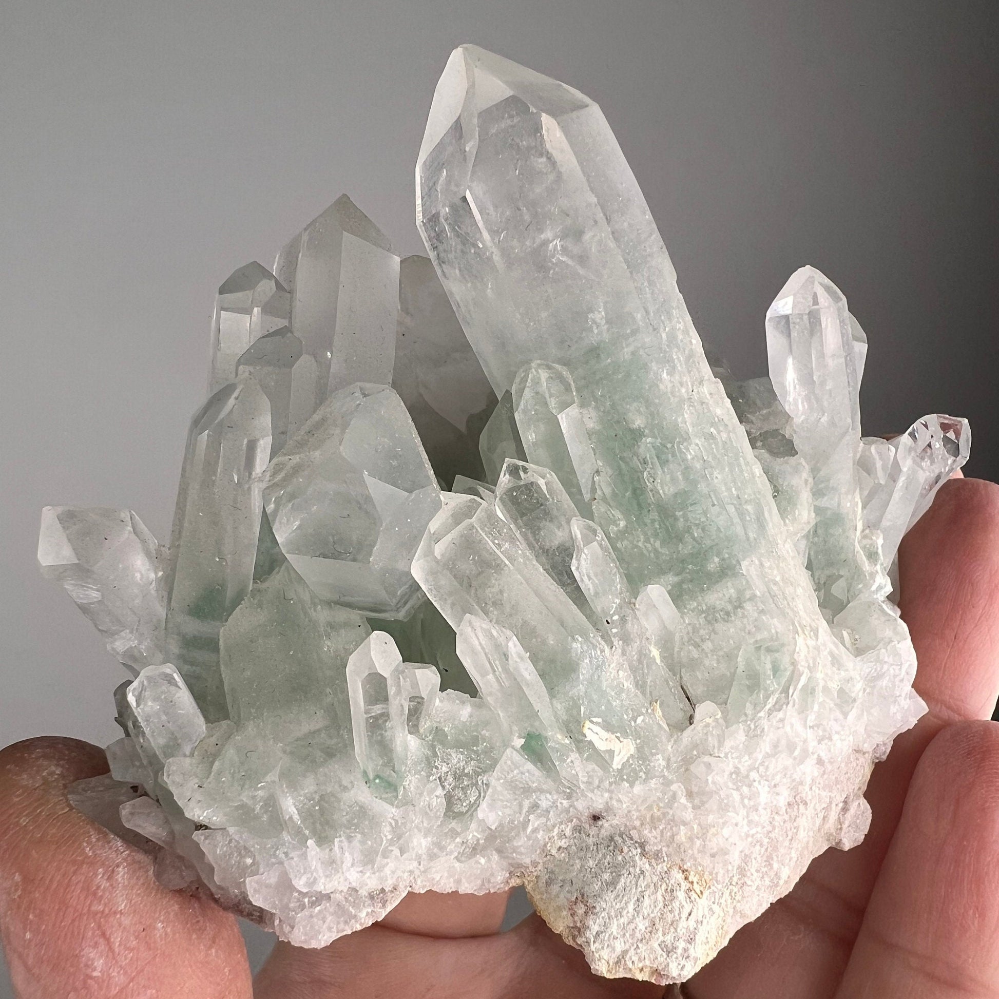 Feel Serenity! Quartz with Green Fuchsite Inclusions Crystal From Brazil