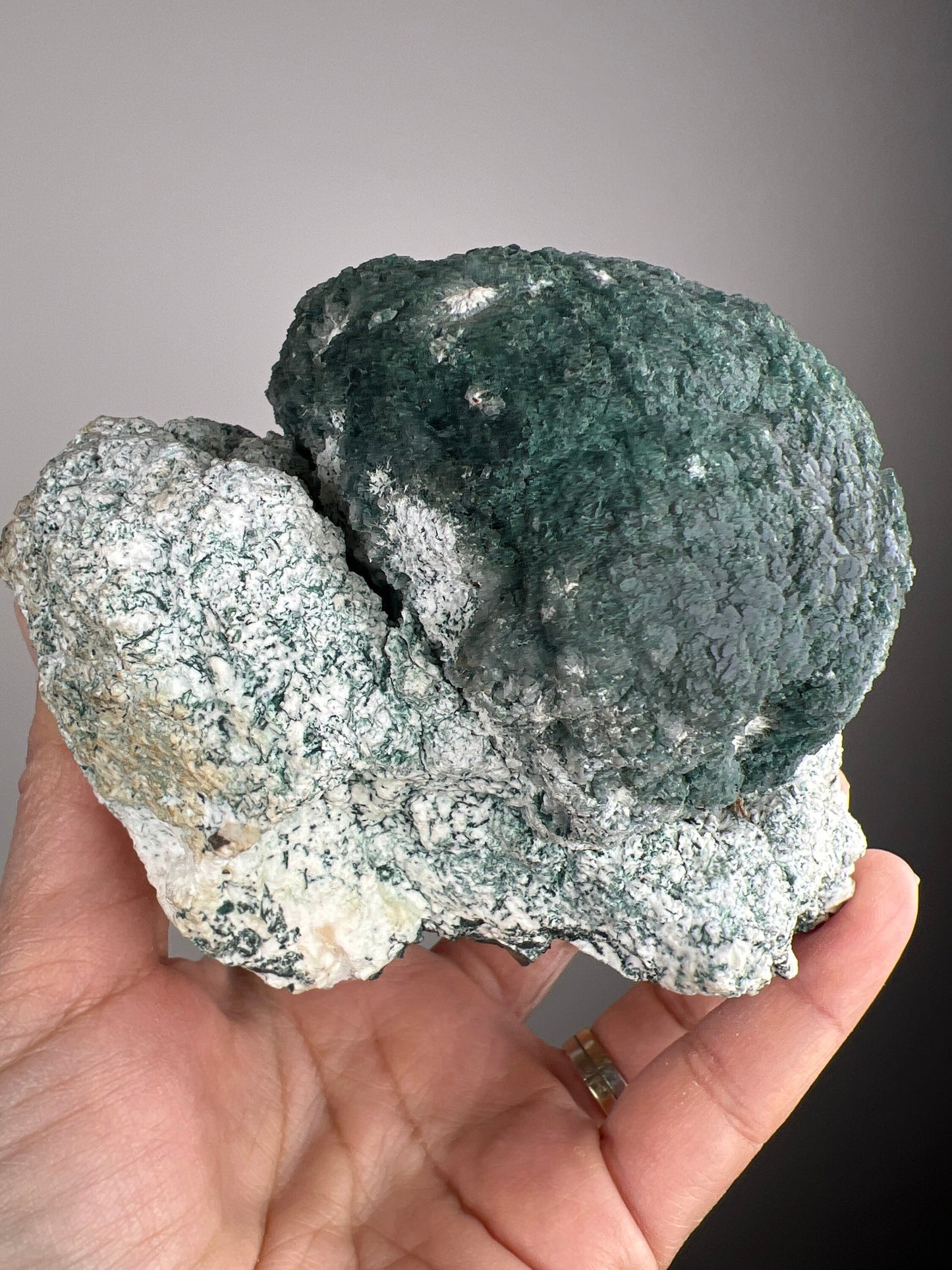 Broccoli Lovers! Green Heulandite Ball Crystal