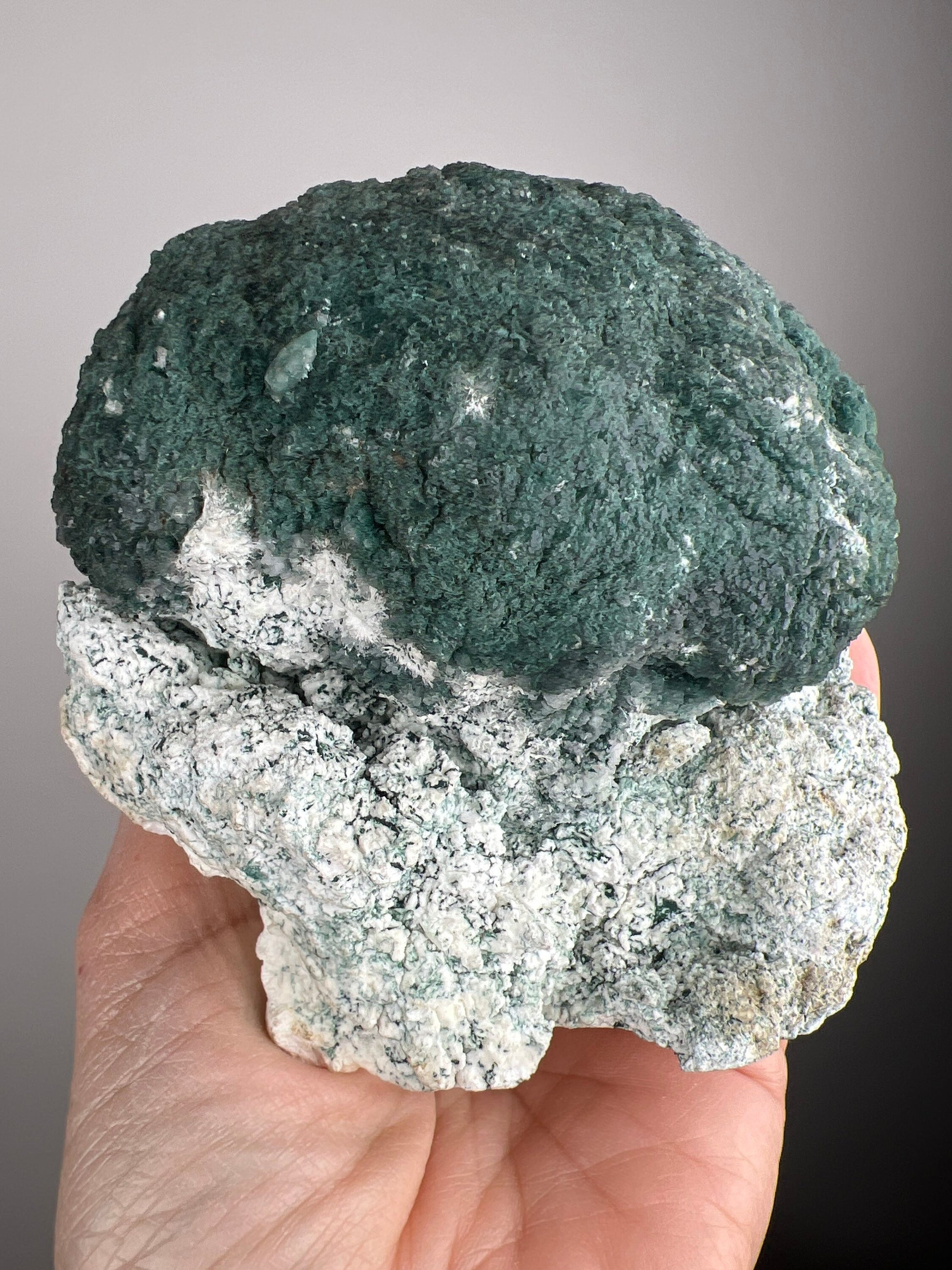 Broccoli Lovers! Green Heulandite Ball Crystal