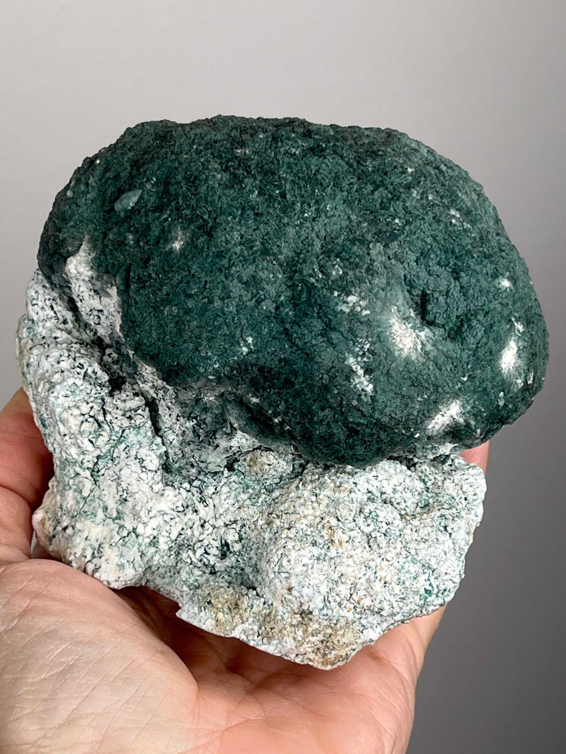 Broccoli Lovers! Green Heulandite Ball Crystal