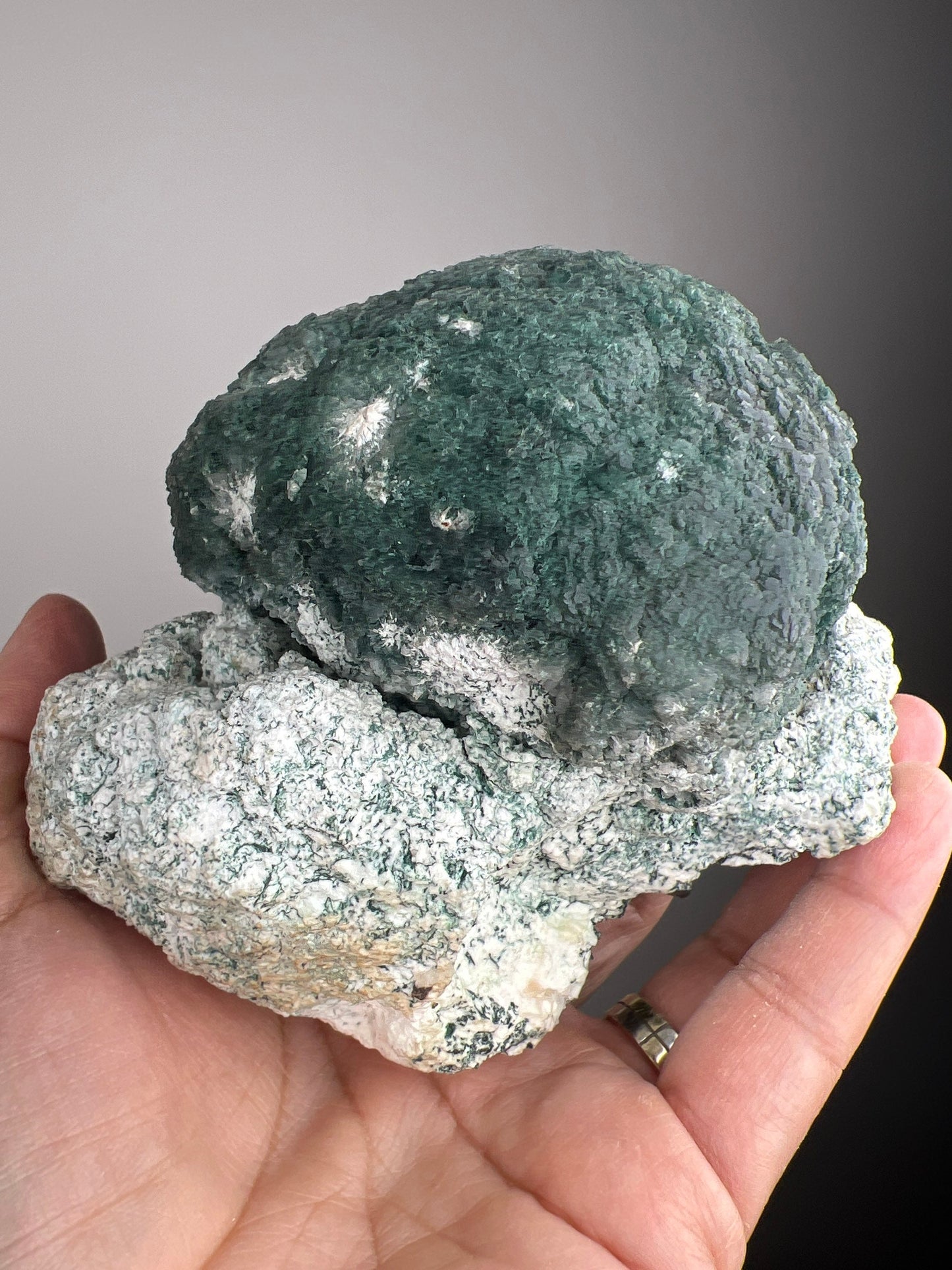 Broccoli Lovers! Green Heulandite Ball Crystal