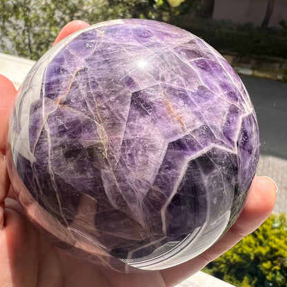 Chevron Amethyst Sphere- 87 mm