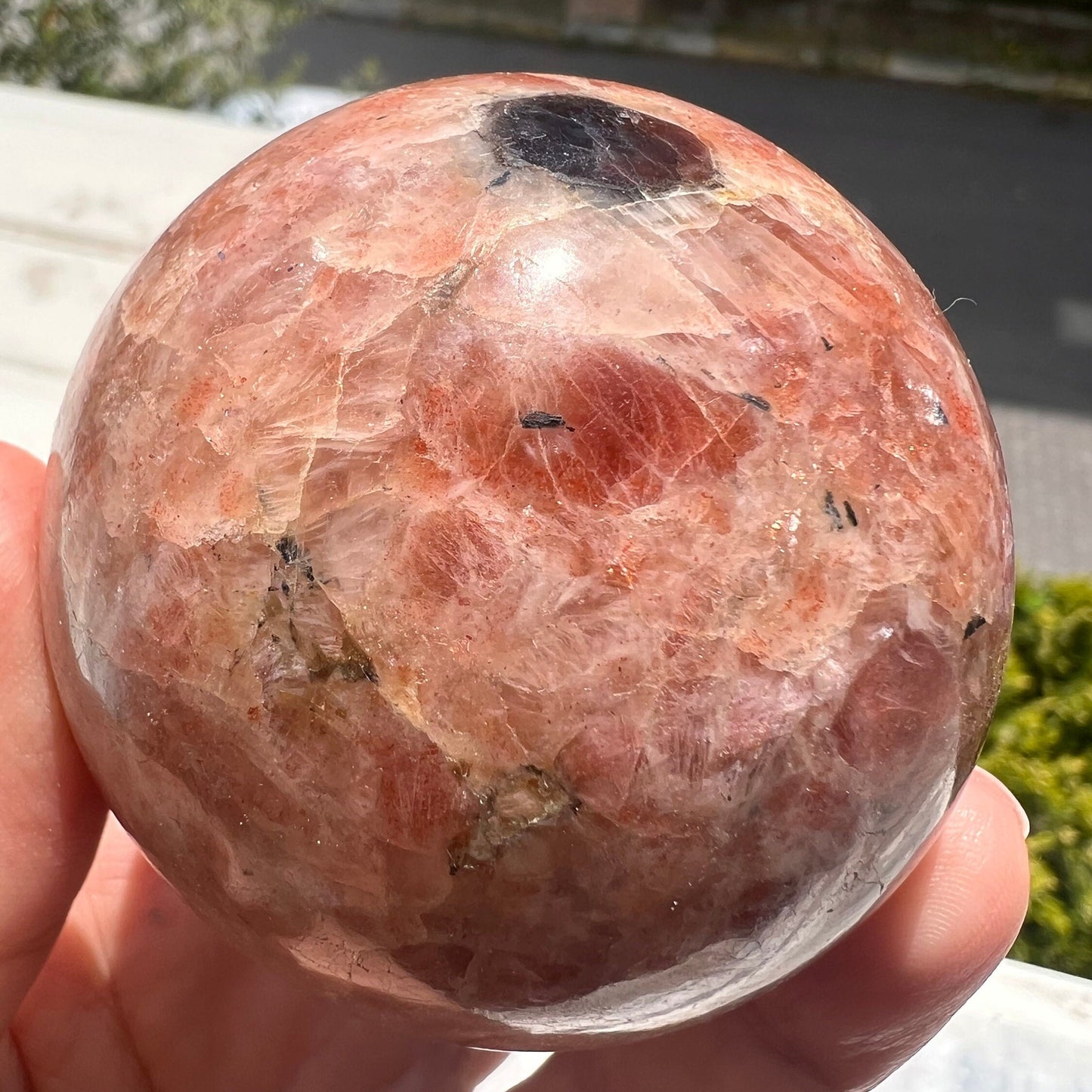 Stone of Joy! Sunstone Sphere -63 mm