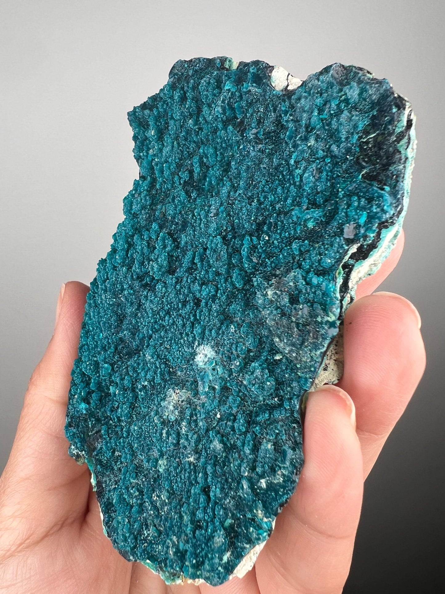 New! Pseudomorp Blue Chrysocolla Specimen from Peru