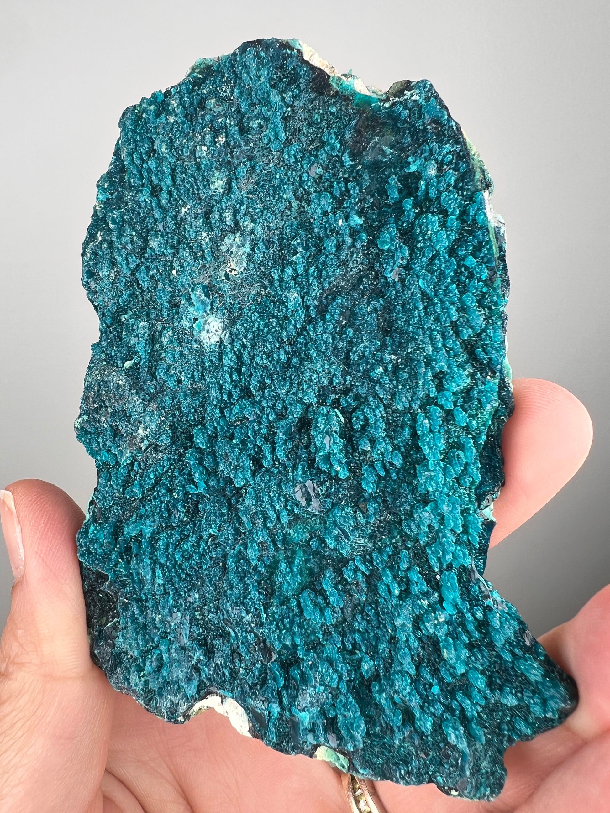 New! Pseudomorp Blue Chrysocolla Specimen from Peru