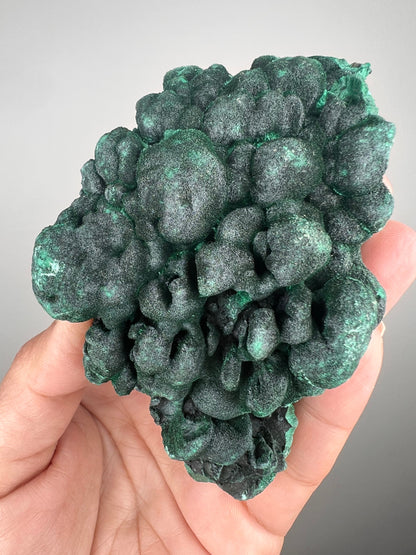 Amazing Velvety Green Color!Fibrous Malachite Mineral Specimen,Malachite Specimen