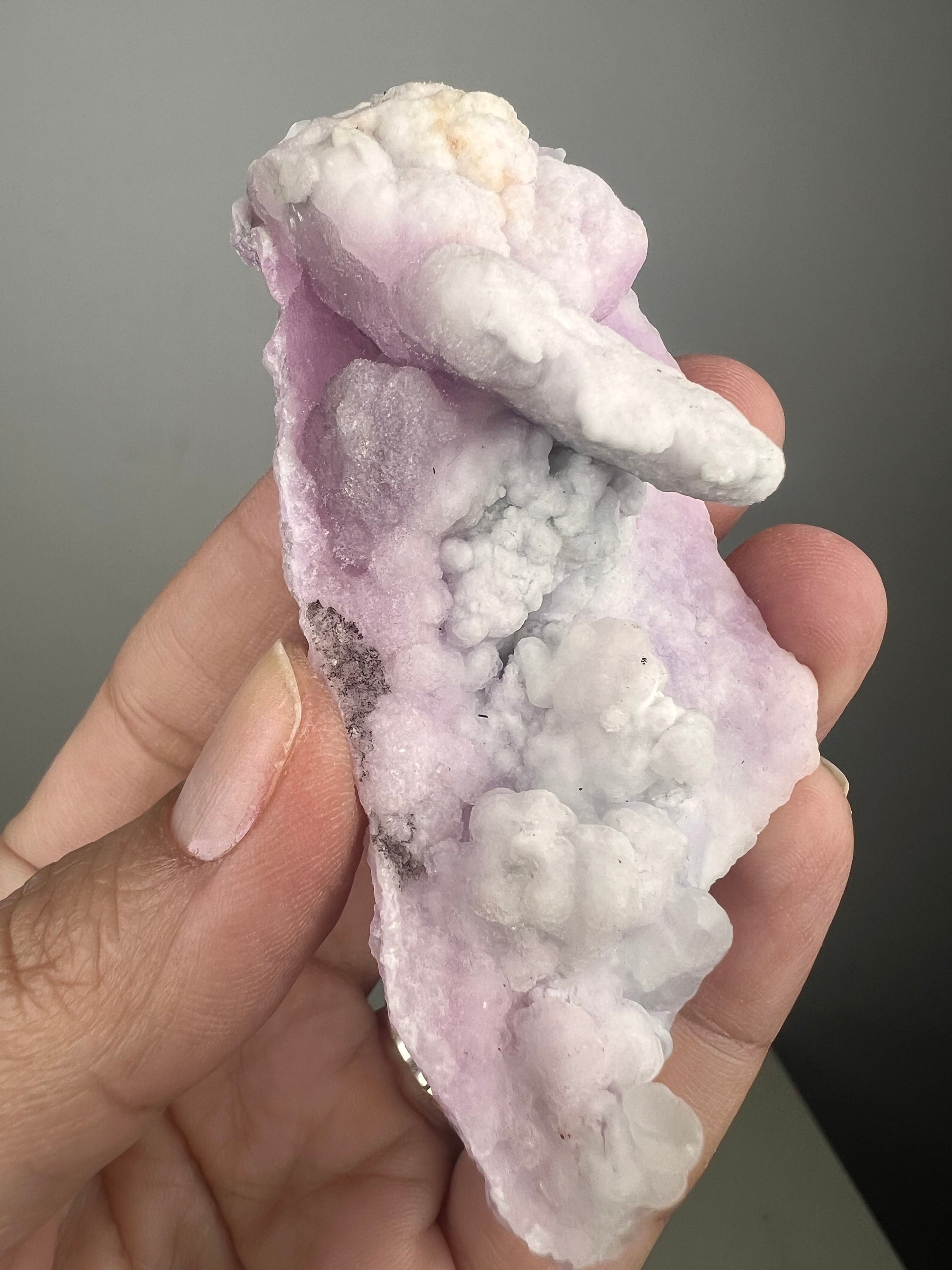 Pink Aragonite Stalactite Mineral Specimen