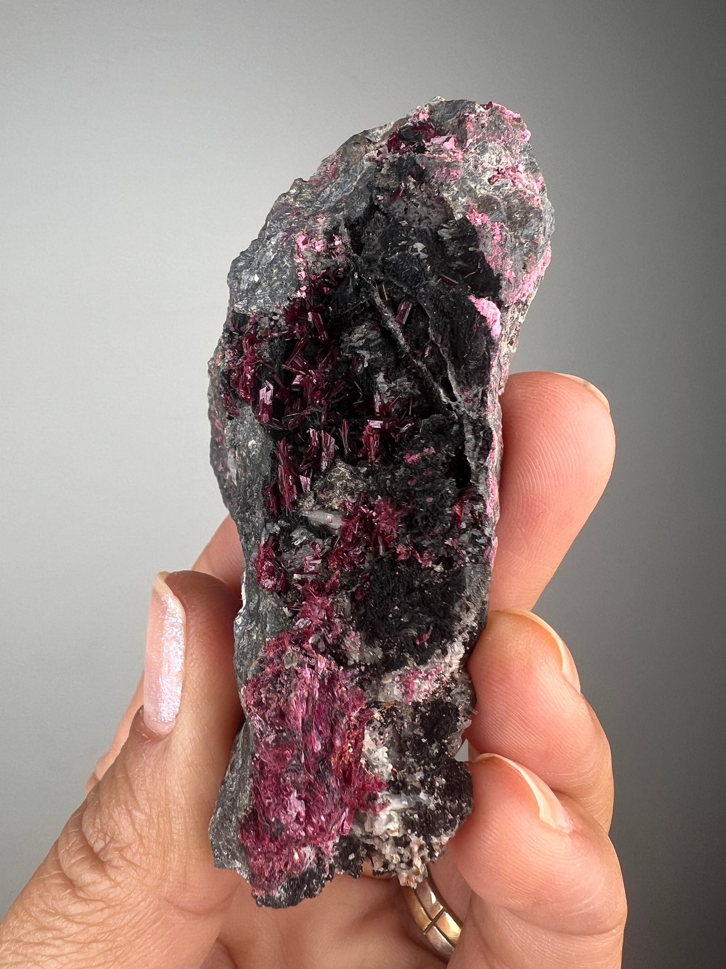 Amazing Color! Erythrite Crystal Cluster, Pink Erythrite Crystal