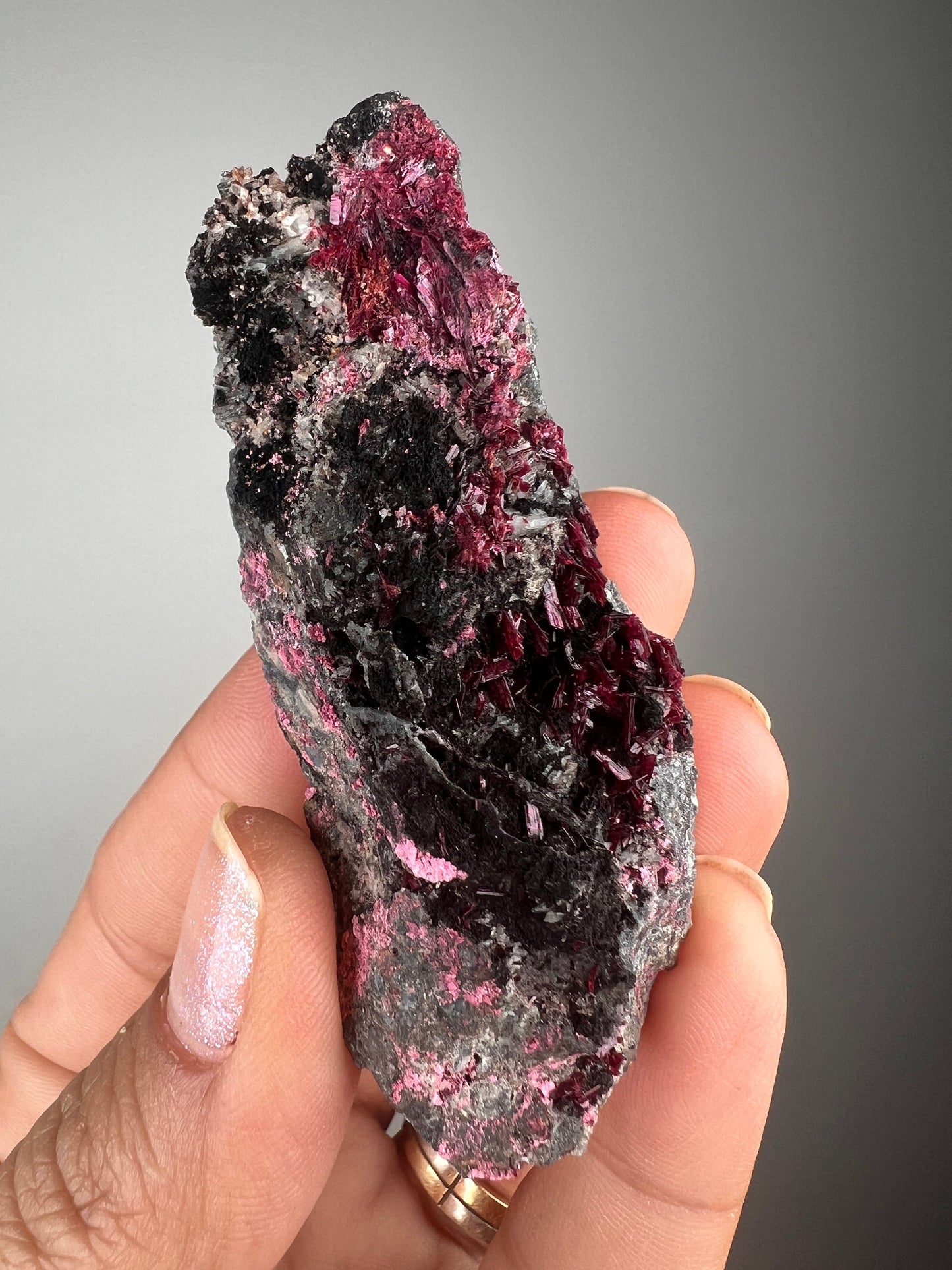 Amazing Color! Erythrite Crystal Cluster, Pink Erythrite Crystal