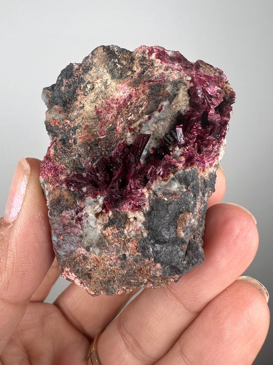 New arrival! Perfect Color Erythrite Crystal Cluster, Pink Erythrite Crystal