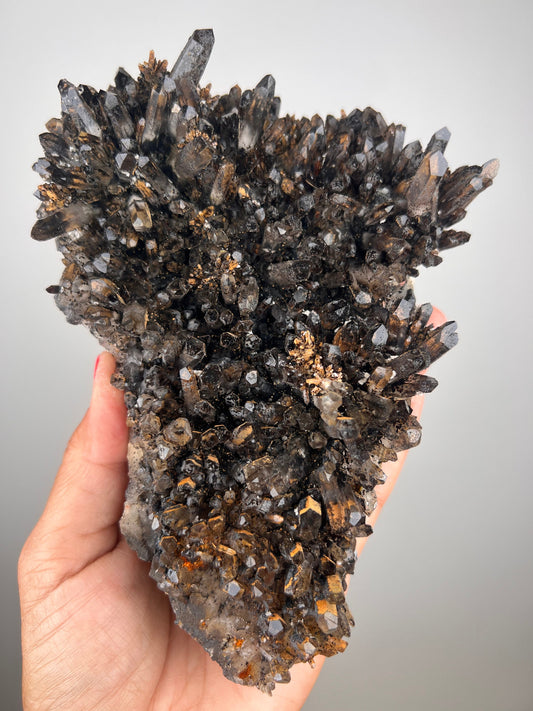 New Find! Goethite with Quartz and Calcite Specimen from Bulgaria