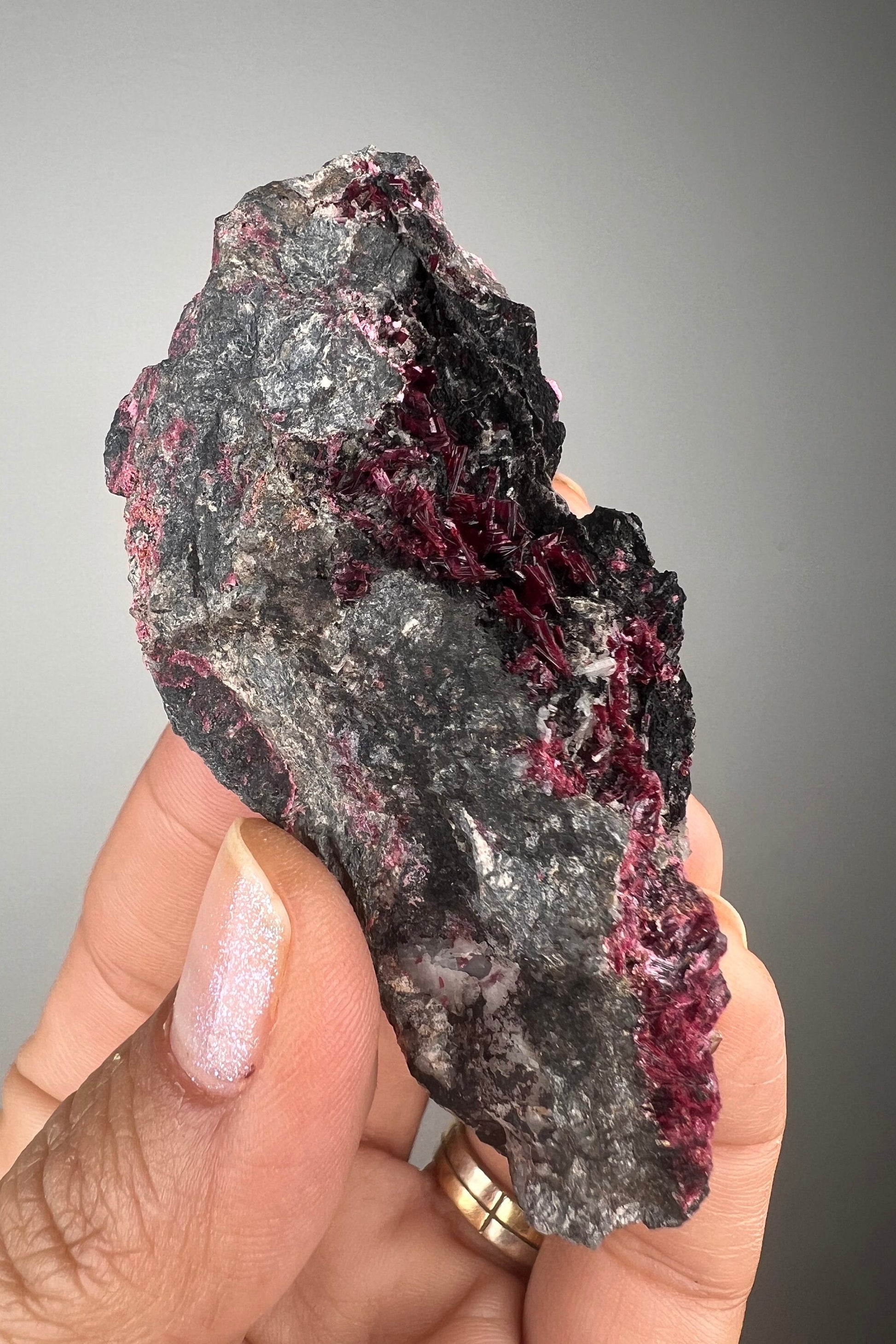 Amazing Color! Erythrite Crystal Cluster, Pink Erythrite Crystal