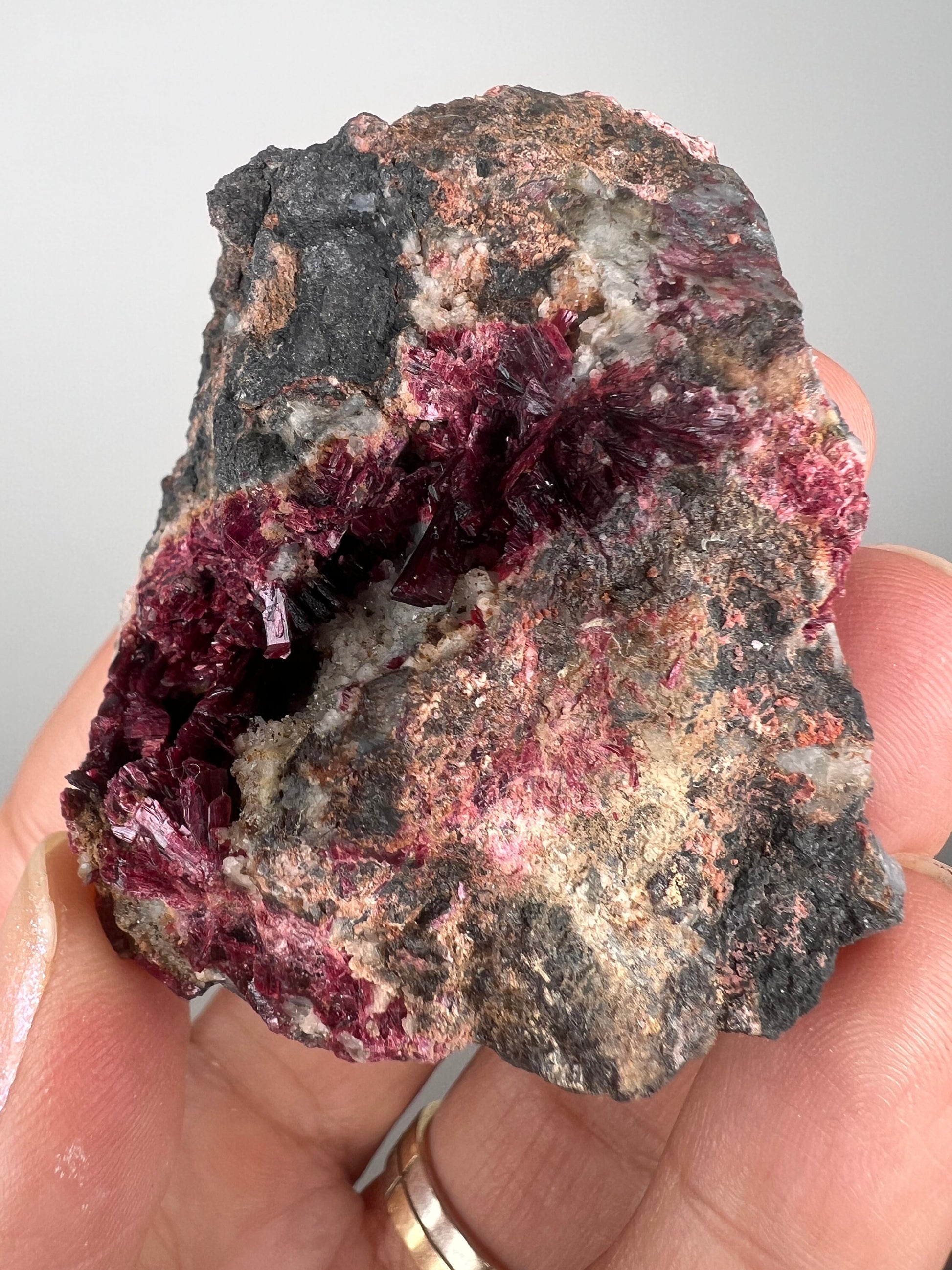 New arrival! Perfect Color Erythrite Crystal Cluster, Pink Erythrite Crystal