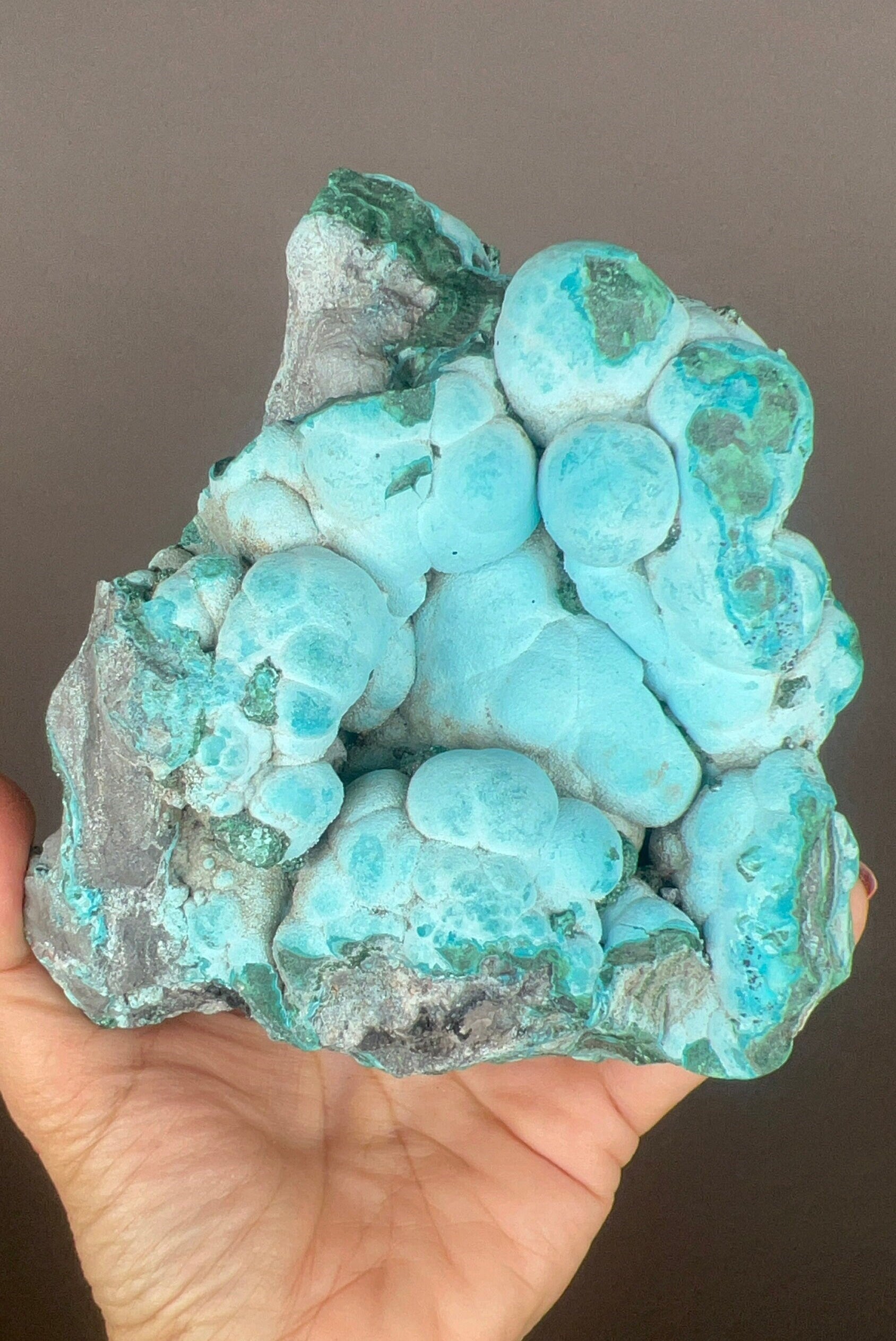 Bubbly! Blue Chrysocolla with Malachite Specimen