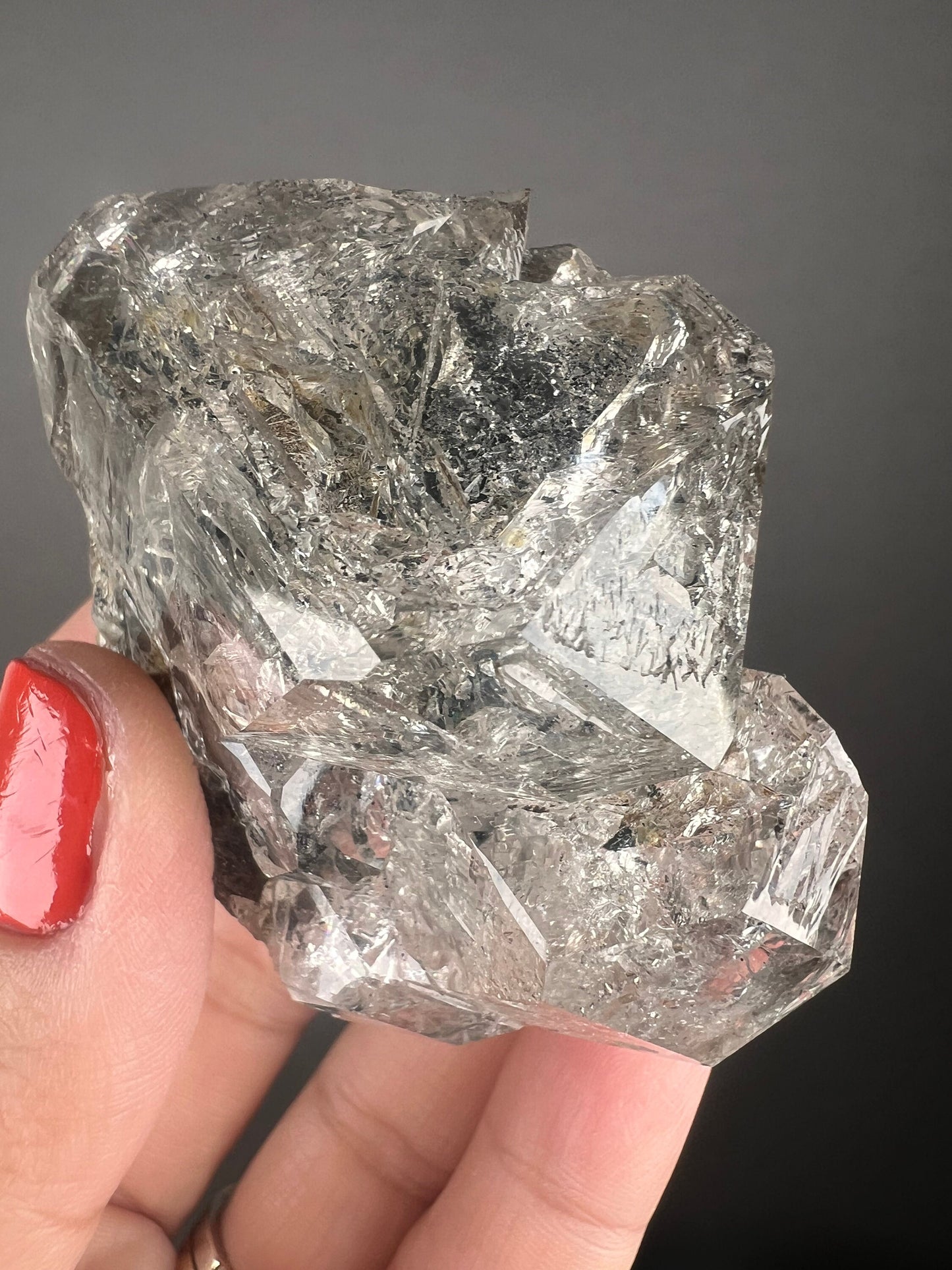 New Arrival! Skeletal/Fenster Herkimer Diamond Quartz from Middleville,Herkimer,NewYork