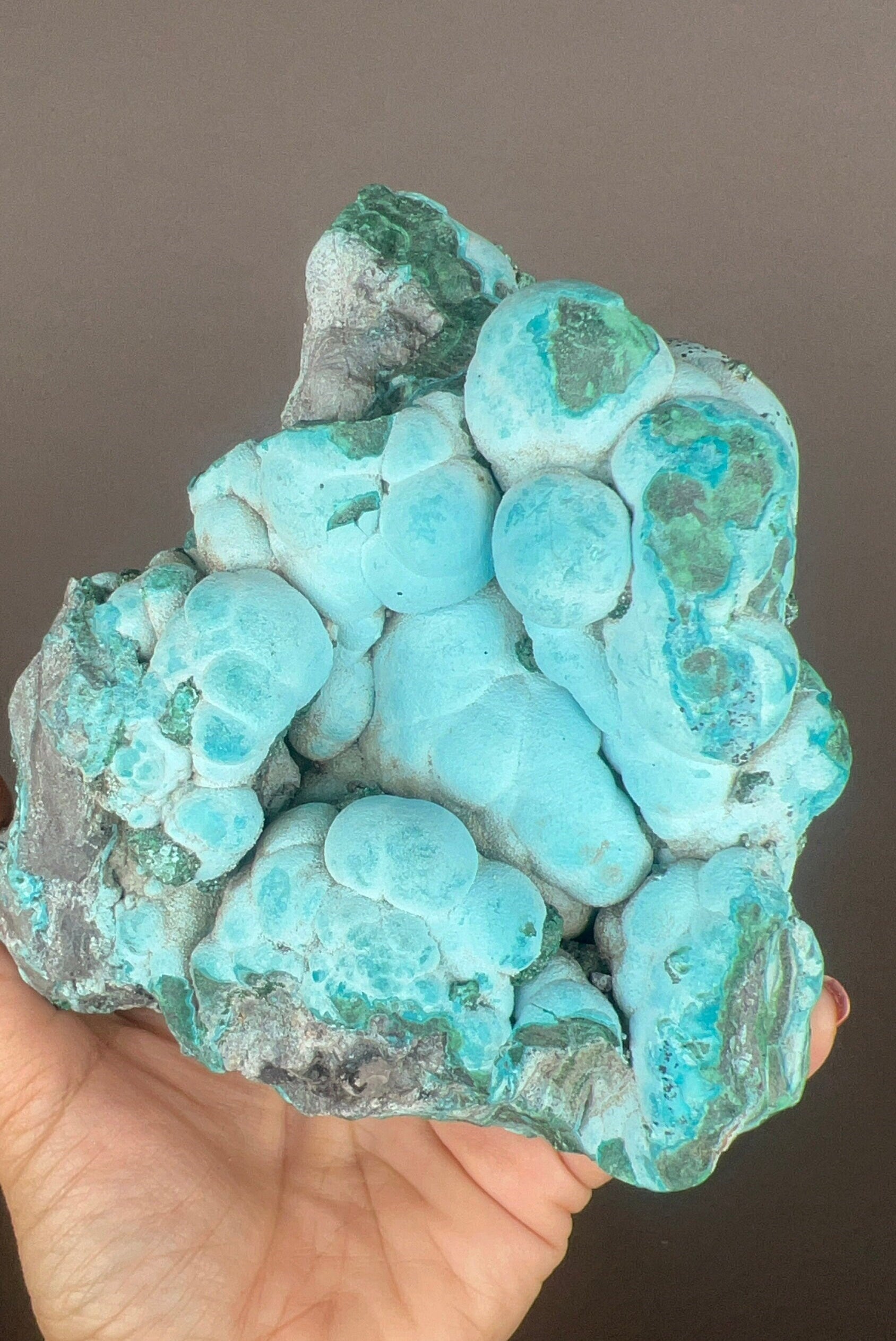 Bubbly! Blue Chrysocolla with Malachite Specimen