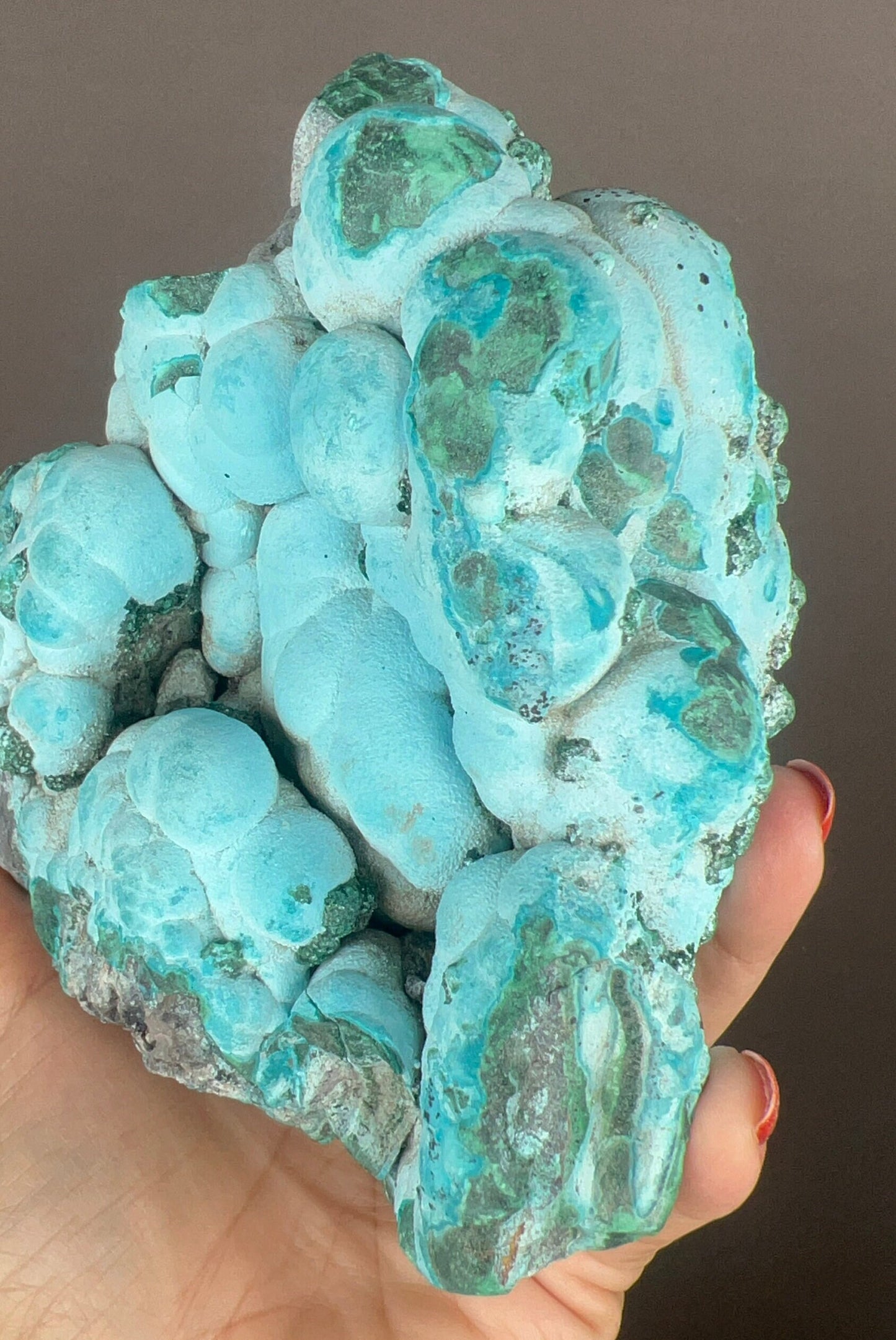 Bubbly! Blue Chrysocolla with Malachite Specimen