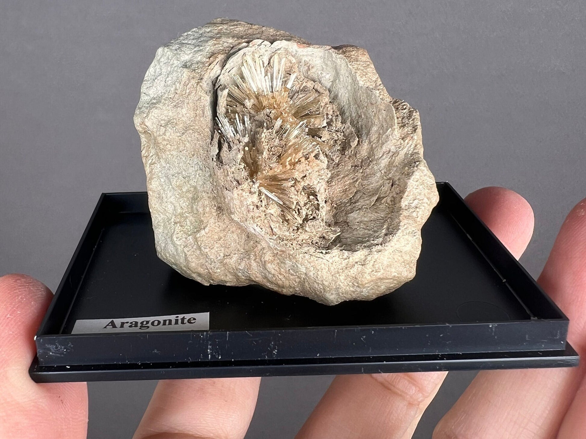 Brown Aragonite Star Mineral Specimen