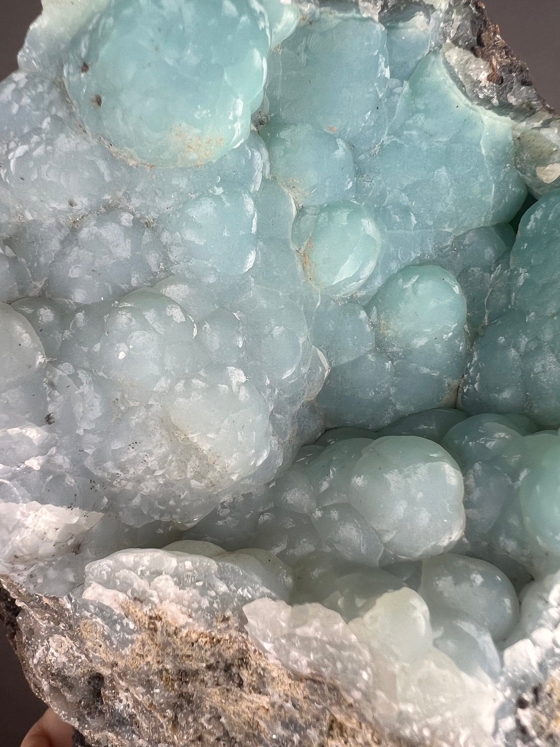 New Find and Rare!Pretty Blueish-Green Color Smithsonite Mineral Crystals Specimen