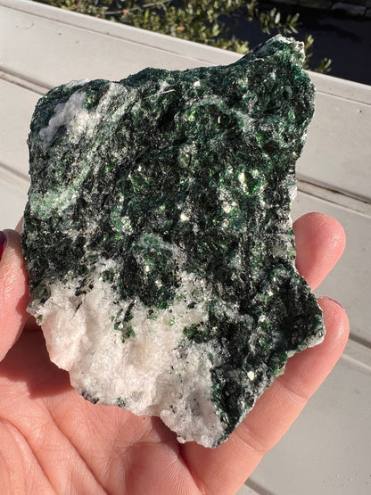 Amazing Green Color Glittery Fuchsite Crystal, All natural colors